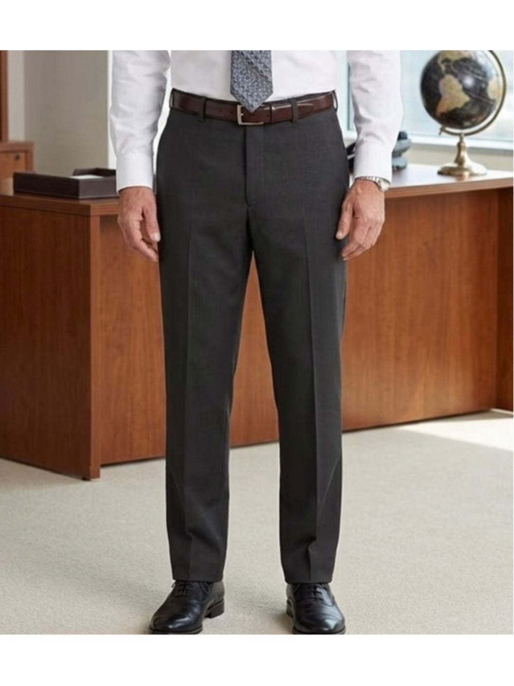 Calvin Klein charcoal Men's Dress Pants 40x33 business, casual travel party 1330